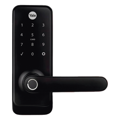 Cerradura Digital Inteligente / Huella Digital y Tarjeta de Proximidad / Código y Llave Mecánica / Alcance Zigbee 20 m (65.6 ft) / Control Remoto vía App / Compatible con Alexa y Google Home
