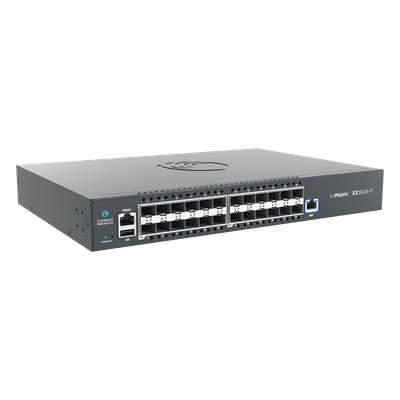 Switch Core/Distribución / 24 Puertos SFP+ 10 Gbps / Capa 2 y 3 / 480 Gbps Throughput / Doble Fuente AC Redundante / 1U Rack