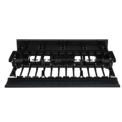 Organizador de Cables Horizontal / Alta Densidad / Doble Frontal y Posterior / Rack 19in / 2UR / 48.3 cm (19in)