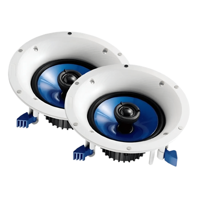 Bocinas de Plafón / 2 Vías / Woofer 8″ / 140W / 8 Ohms / Instalación en Plafón o Muro / Color Blanco / Par
