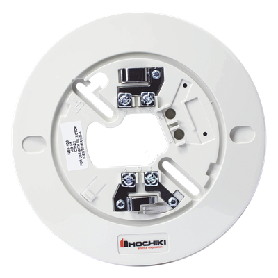 Base para Detector Convencional / 6″ / 2 y 4 Hilos / 24 Vcd / Contactos Relé Forma C / Resistencia Limitadora Integrada