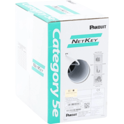 Cable UTP / Categoría 5e / 24 AWG / 305 m (1000 ft) / Cobre Sólido / PVC CM / 4 Pares / PoE