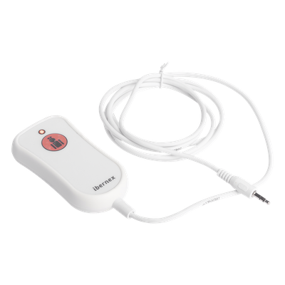 Pulsador de Llamada para Paciente / Material Antibacteriano / Código Braille / IP67 / Cable 2 m Resistente al Fuego / 12 V