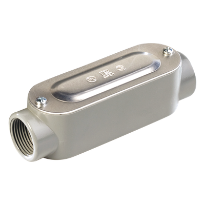Caja de Registro Ovalada Tipo C / 1 1/2″ (38.1 mm) / Aluminio Diecast / Rosca NPT / Hermética / UL y CSA