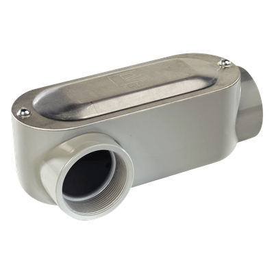 Caja de Conexión Ovalada / Rosca NPT 1 1/2″ (38.1 mm) / Tipo LR / Aluminio Diecast / Hermética / UL y CSA