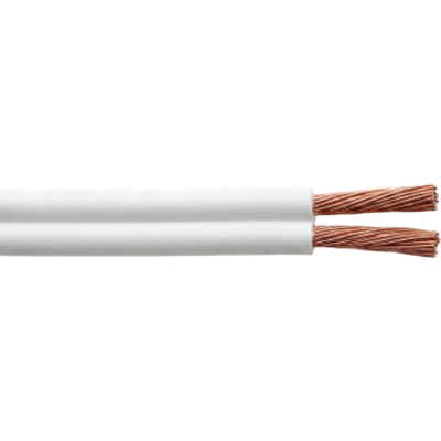 Cable Flexible SPT / 2 x 16 AWG / 300V 60°C / 100 m (328.08 ft) / PVC Autoextinguible / NOM-001-SEDE / Blanco