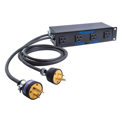Interface de Transferencia Automática / Conmutación en 15 ms / 4 Salidas NEMA 5-15R / 20 A Total / 110 VCA 50/60 Hz / Detección 75-77 VCA