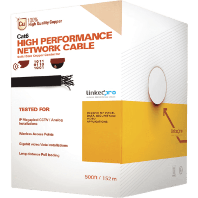 Cable UTP Cat6+ / 152.5 m (500 ft) / Calibre 23 / 100% Cobre / 250 MHz / Interior