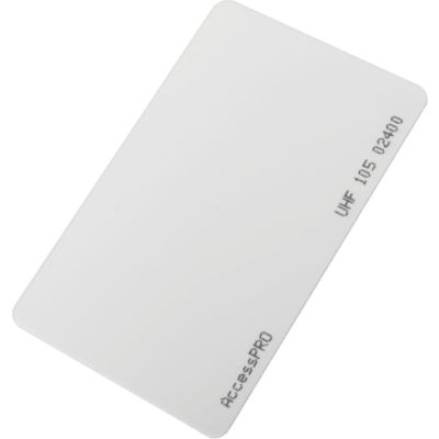 Tarjeta RFID  UHF / EPC GEN2 / ISO 18000 6C / PET No imprimible / Incluye porta tarjeta