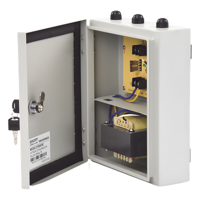 Fuente de Poder para Domos PTZ / 24 VCA @ 7A / 170W / IP65 / 127 VCA Entrada / 0.82 x 0.69 x 0.30 pies
