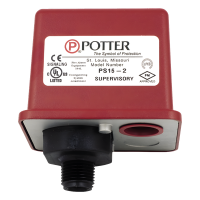 Supervisor de Presión / Doble Contacto SPDT / Ajustable 10 a 60 PSI / NFPA 72 / Sin Herramientas