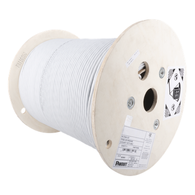 Bobina de Cable S/FTP / Cat7 / 4 Pares / 23 AWG / LSZH / 500 m (1640 pies) / Gris