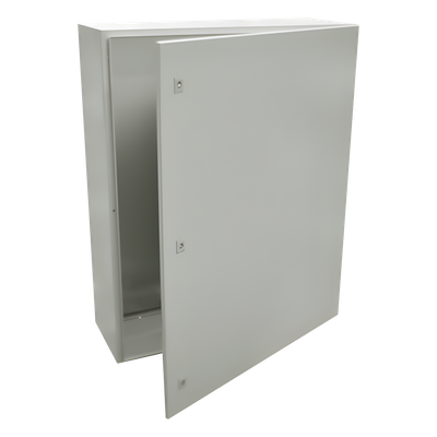 Gabinete de Acero IP66 / IK10 / 800 x 1200 x 400 mm (31.5 x 47.2 x 15.7 in) / Carga 120 kg / Placa Trasera Metálica / Cerradura con Llave