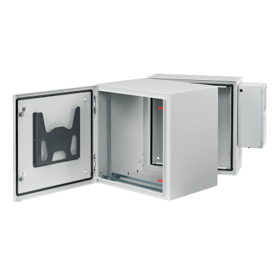 Gabinete Industrial / 19 UR / Aire Acondicionado 4000 BTU / NEMA 4/12 / IP66 / IK10 / Doble Bisagra / 36″ Alto x 24″ Ancho x 30″ Prof (914.4 x 609.6 x 762 mm)