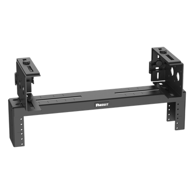 Rack de Distribución Aéreo / 2 UR / Carga 27 kg (60 lb) / Rieles Roscados #12-24 / Profundidad 83 mm (3.3 in) / Montaje Universal
