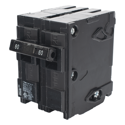 Interruptor Automático Enchufable / 2 Polos / 60 A / 240 VCA / Capacidad Interruptiva 10 kA / UL 489