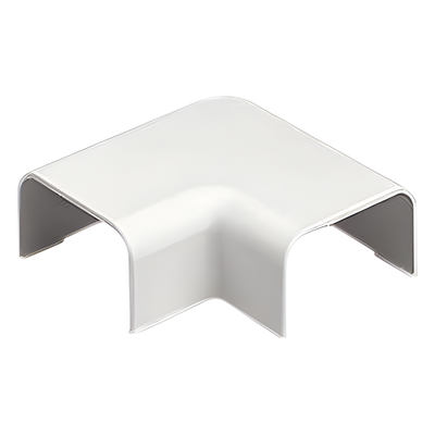 Conexión en Ángulo Recto / 90° para Canaleta LD5 / ABS Resistente a Impactos y UV / UL94V-0 FT4 / Sin Herramientas / Blanco Mate