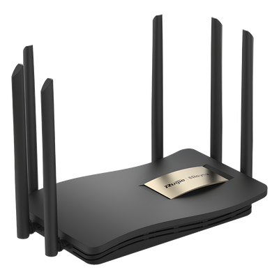 Router Inalámbrico / Wi-Fi 5 / Dual Band 2.4 y 5 GHz / 4 Puertos Gigabit / 6 Antenas 6 dBi / 1,267 Mbps / 96 Usuarios Concurrentes