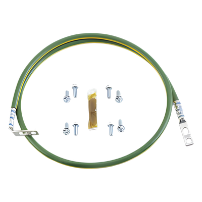 Jumper de Aterrizaje / 10 AWG (6mm²) / Terminal 90° / 0.61m (2ft) / Cobre-Aluminio