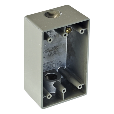 Caja Condulet FS / 2 Bocas Superior/Inferior / 1″ (25.4 mm) NPT / Volumen 246 cm³ / Aluminio Diecast / Intemperie con Tapa