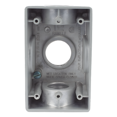 Caja Condulet / 1″ (25.4 mm) / Tres Bocas / Aluminio Diecast / A Prueba de Intemperie / NPT / Volumen 246 cm³