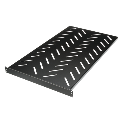 Charola para Rack 19″ / 1 UR / Carga 113 kg (250 lb) / Profundidad 927 mm (36.5″) / Acero Negro / RoHS