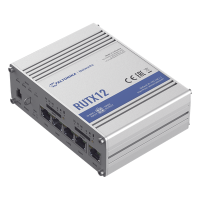 Router Industrial Dual LTE Cat 6 / 600 Mbps / 5 Puertos Gigabit / WiFi 5 Doble Banda / Doble SIM / GNSS / PoE / -40°F a 167°F