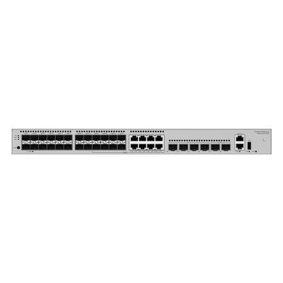 Switch Core Capa 3 / 24 Puertos 1GE SFP / 8 Puertos Combo 10/100/1000 Mbps / 4 Puertos 10GE SFP+ Uplink / 2 Puertos 10GE SFP+ Stack / 176 Gbps / 132 Mpps