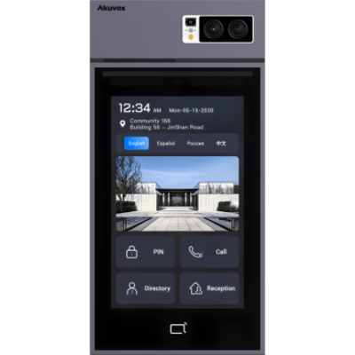 Videoportero IP / Pantalla Táctil 10″ IPS LCD / Cámara 5 MP / Reconocimiento Facial / Lector QR Físico / Bluetooth y NFC / IP66 e IK08 / Android Personalizable