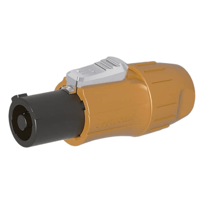 Conector PowerCom Macho / IP65 / 20 A / 250 V CA / Trifilar L-N-PE / Bloqueo Rápido