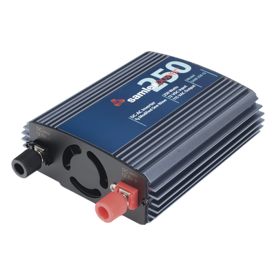 Inversor de Corriente CD-CA / 250 W / Entrada 12 Vcc / Salida 115 Vca 60 Hz / Onda Sinusoidal Modificada / 0.82 ft Cable Encendedor