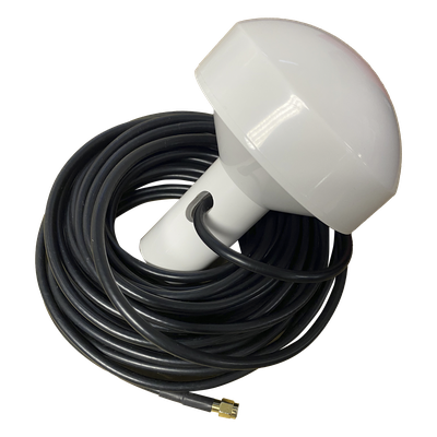 Antena GPS Marina / 1575.42 MHz / 28 dBi / Omnidireccional / Cable RG58 10 m (32.8 ft) / SMA Macho / Soporte Rotativo
