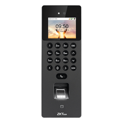 Terminal Biométrica Facial / Cámara Binocular 1MP / 1,500 Rostros / 3,000 Huellas / Wi-Fi 802.11ax / ONVIF / SIP / Anti-Fraude