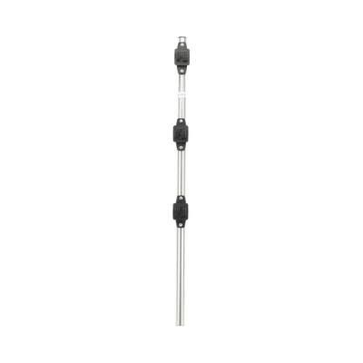 Poste de Paso para Cerca Eléctrica / Tubo de Acero Galvanizado en Caliente / 3 Aisladores con Remache / Longitud 75 cm (29.5 in) / Diámetro 25 mm (1 in) / Peso 0.57 kg