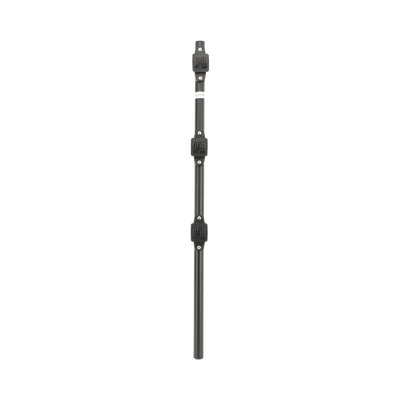 Poste de Paso para Cerca Eléctrica / Tubo de Acero Galvanizado / 25 mm (1 in) de Diámetro / 75 cm (29.5 in) de Longitud / 3 Aisladores / Pintura Negra Resistente a la Intemperie / 0.57 kg