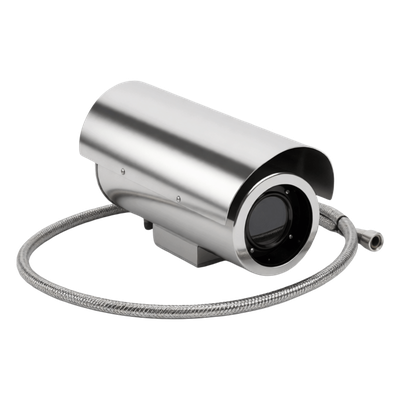 Gabinete Protector IP68 / Acero Inoxidable Dual / Operación hasta 80°C / Sistema de Enfriado por Aire / Vidrio Frontal 65 mm