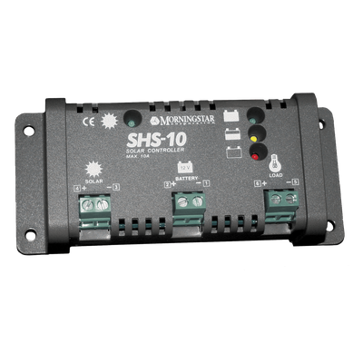 Controlador de Carga Solar PWM / 10 A / 12 VCC / Desconexión Automática / IP22 / Consumo 8 mA / -25°C a +50°C