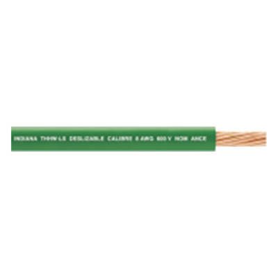 Cable THW-LS / Calibre 6 AWG / 19 Hilos / 90°C Seco / 75°C Mojado / Bobina 100 m (328 ft)
