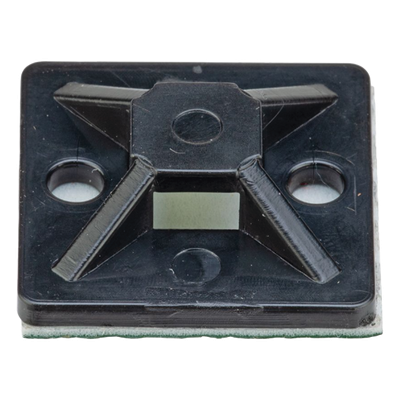 Montaje Adhesivo para Bridas / 4 Vías / 20 x 20 mm (0.785 x 0.785 in) / Nylon 6.6 V-2 / Interior y Exterior / Paquete de 100