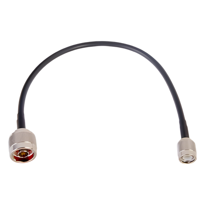 Jumper Coaxial / 30 cm (0.98 ft) / RG-58U / N Macho a TNC Macho / 50 Ω / 9.84 dB@450 MHz