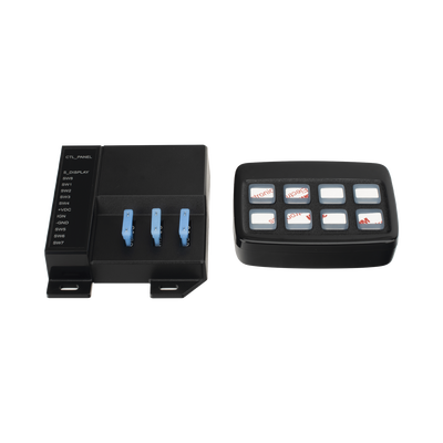 Controlador de Interruptores / 8 Canales / 3x10A y 5×0.2A / Táctil Retroiluminado / 10~24 VCD / RJ45 4 m (13.1 ft)
