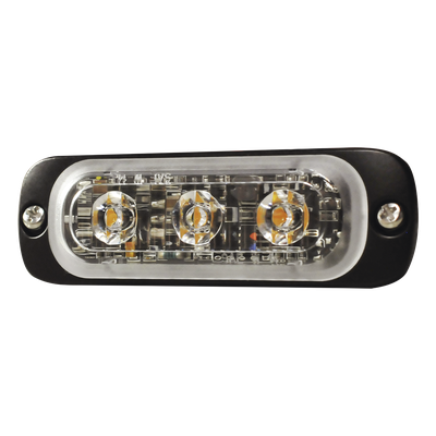 Luz Auxiliar LED / 3 LED de Alta Potencia / 12 Patrones Programables / Sincronización 15 Unidades / IPX8 / SAE J595 Clase 1 / Multivoltaje 12~24 VCD / Ultradelgada 0.35 pulgadas (9 mm)
