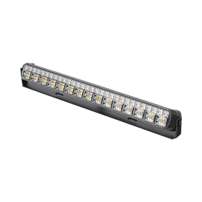 Luz Auxiliar LED / 45 LEDs Tricolor / 11.42″ / Lente Transparente / SAE / 12-24 VDC / Halo Rojo