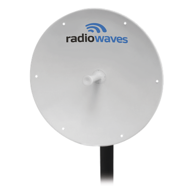 Antena Direccional Parabólica / 33 dBi / 5.25-5.85 GHz / 0.9 m (3 ft) / Doble Polarización / 2 Conectores N-Hembra