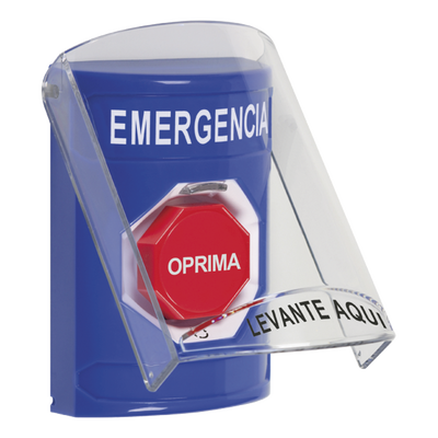 Botón de Emergencia Superficie / Tapa Policarbonato / Doble Relé Forma C / Restablece Girando / ADA / UL/cUL / CE
