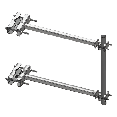 Brazo Lateral para Torre Autosoportada / Tubo 2′ Cédula 30 / Altura 60 cm / Separación 60 cm / Acero ASTM A-36 / Galvanizado por Inmersión