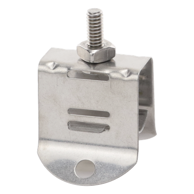 Sujetador de Cable Coaxial / Doble Click / 1/2 Pulgada / Paquete 10 Piezas