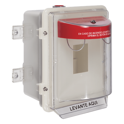 Protector Universal para Estación Manual / Policarbonato UV / Empotrado 4 pulgadas / NEMA 3R / -40°F a 250°F / UL/cUL/ADA