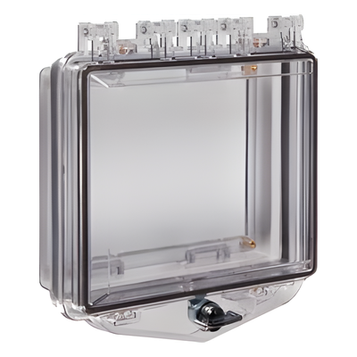 Caja Protectora de Policarbonato / Montaje de Pared / 133x198x74 mm / 5.2×7.8×2.9 in / Cubierta UV Resistente