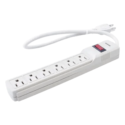 Multicontacto / Supresor de Picos 270 J / 6 Salidas NEMA 5-15R / Cable 45 cm (1.48 ft) / 15 A / 1875 W